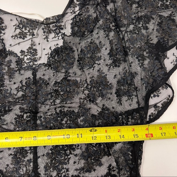 Twelfth Street by Cynthia Vincent Black Sheer Blouse Small - Picture 7 of 9